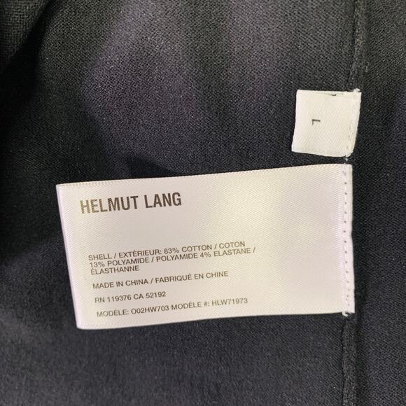 HELMUT LANG Size L Black Cut Out Crew Neck Pullover - Picture 6 of 7